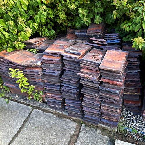 Reclaimed clay roof tiles - clay,
