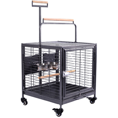 Blue donuts travel bird cage - blue,