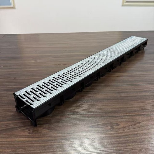 Channel drain with - drain,