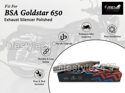 Silver stallion exhaust - silver,