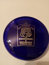 BRISTOL BLUE GLASS Paperweight