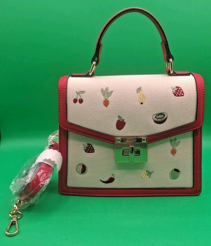 New aldo red cream embroidered - aldo,
