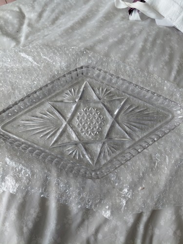 Vintage square glass dressing - square,