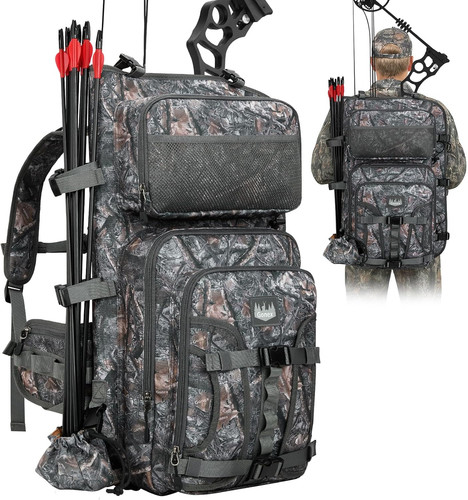 Men bow hunting backpack - bow,