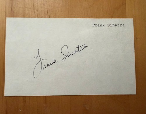 Frank sinatra signed - sinatra, index