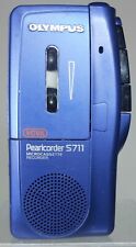 OLYMPUS S711 Pearlcorder Blue Micro-Cassette Tape Recorder Dictaphone FAULTY