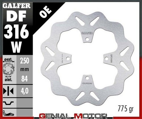 Galfer rear brake disc - brake,