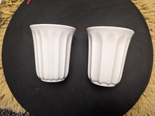 two Hotel Chocolat white cups by Andrew Wicks vgc