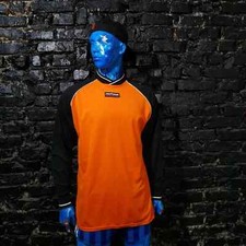 Pro Star Jersey Goalkeeper Shirt Black Orange Polyester Mens Size L