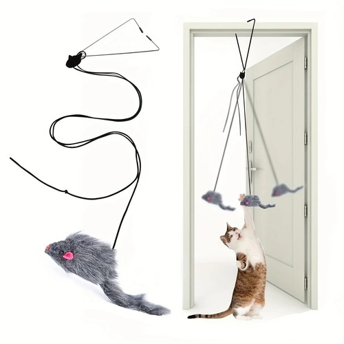 Door hanging cat toy - door,