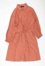 Zara Women Brown Collared Long