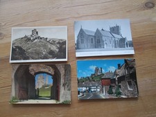 4x Postcards Corfe Castle