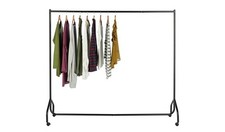 Heavy Duty 6 feet Wide Clothes Rail - Black
