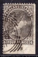 FALKLAND IS 1878-79 4D