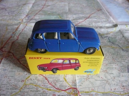 Renault blue dinky toys - renault, dinky-toys