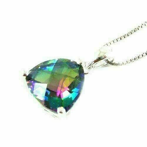 Silver pendant mystic - mystic, topaz