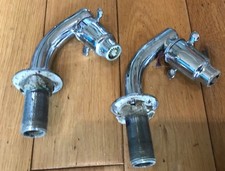 SUPA TAPS Bath vintage retro art deco taps  Untested - Ref3 (Black D 5)