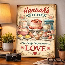 Personalised Kitchen Metal