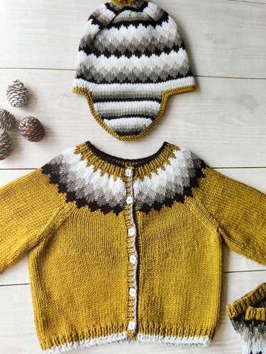 Baby cardigan hat socks - baby,