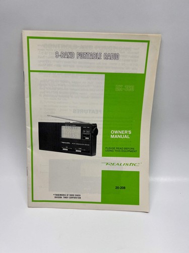 1983 realistic 360 - dx-360, manual