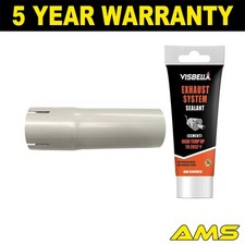 Short Straight Exhaust Pipe Extension/Sealant For 60mm (2 3/8") L = 180mm
