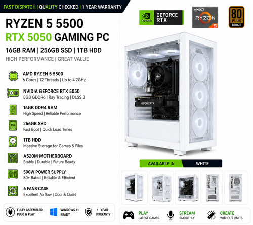 Gaming rtx 5050 ryzen 5 - 5050,