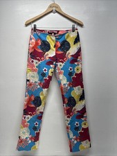 Voyage Passion Pants Ankle Floral Colorful Print Cotton Vintage Designer Size 6