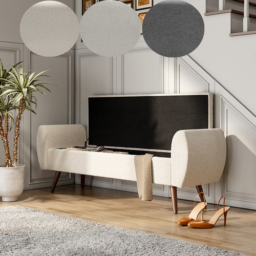 Upholstered ottoman storage - upholstered,