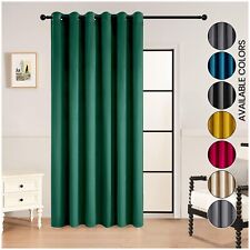 Plush Velvet Door Curtains Eyelet Ring Top Fully Lined Ready Made Curtain Panel