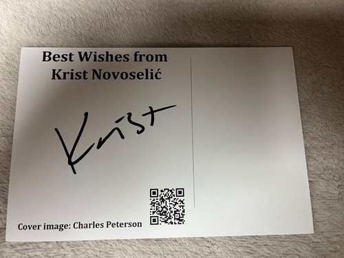 Krist novoselic signed - krist,