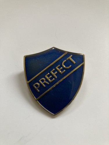 Prefect enamel dark blue pin - prefect,