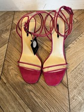 Zara pink block heels - zara,