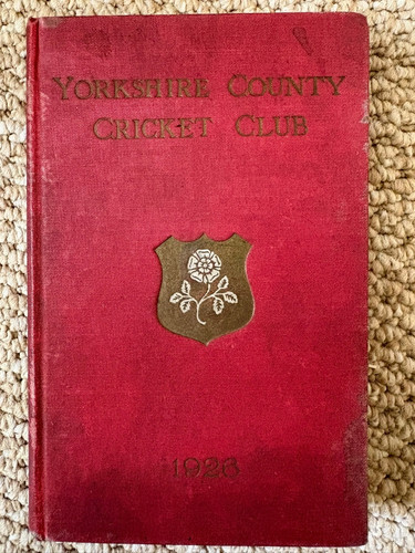 1926 yorkshire county - county, cricket