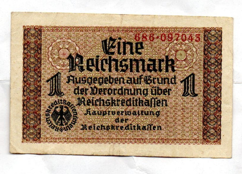 Genuine german reichsmark - 1,