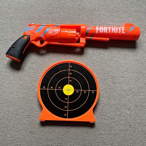 Nerf fortnite orange revolver - fortnite,