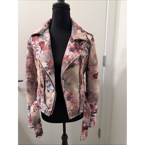 Zara floral pink - floral, moto/biker