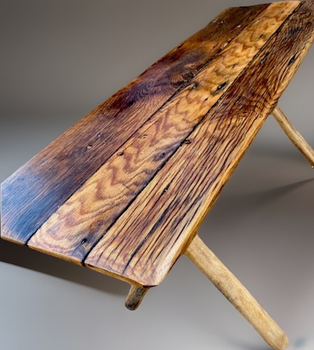 Hand made antique - antique, bench