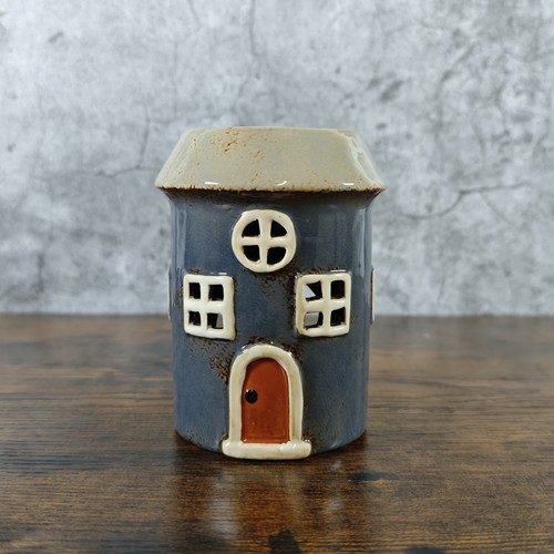 Village pottery tealight - village,