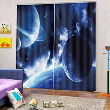 Fun Star Attraction 3D Curtain Blockout Photo Printing Curtains Drape Fabric