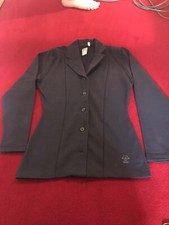 TON SUR TON PARIS 4 PIECE NAVY PANTS, WAISTCOAT, JACKET - STRIPED TOP - SIZE 1/S
