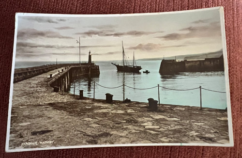 Antique postcard watchet - antique,