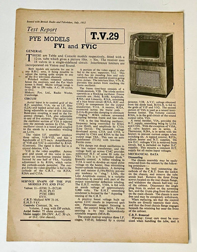 Pye fv1 fv1c - pye, test