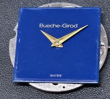 Bueche Girod Watch Movement Running, Peseux 7001 & Dial in Excitement Condition 