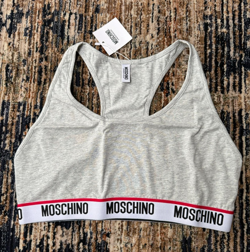 Moschino sports bra grey - sports, in