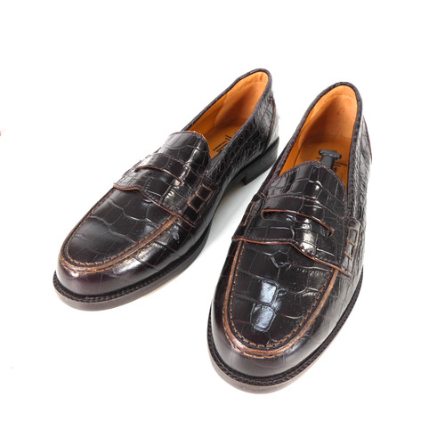 Mens penny loafers croc - mens,