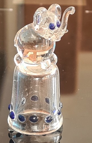 Hand blown spun glass thimble - hand,