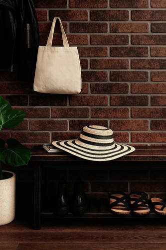 Red brick effect - effect, wall