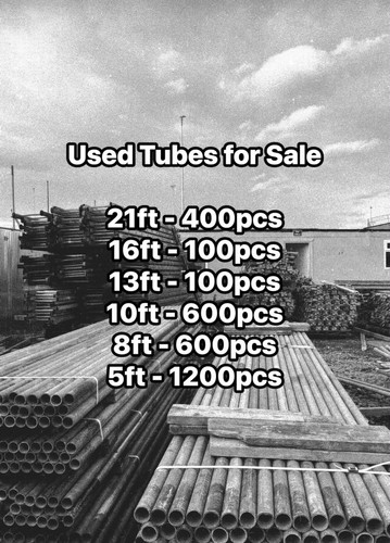 Used scaffolding tubes - scaffolding,