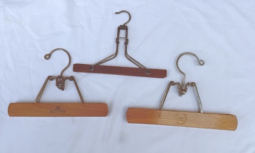 Vintage wooden pants hanger - wooden,