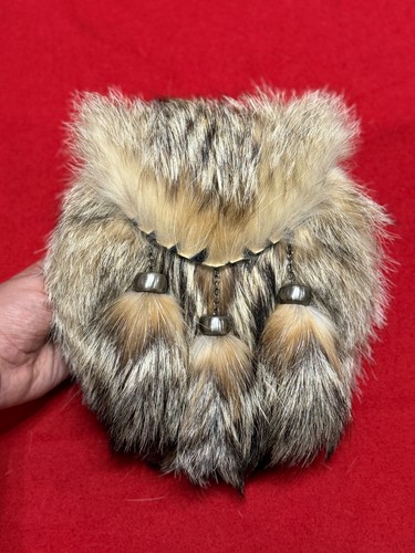 Semi dress leather fur sporran - fur,